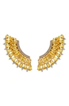 Hueb Mirage Yellow Sapphire & Diamond Earrings In Yellow Gold