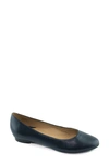 Marc Joseph New York Ferris Flat In Navy Kid Napa