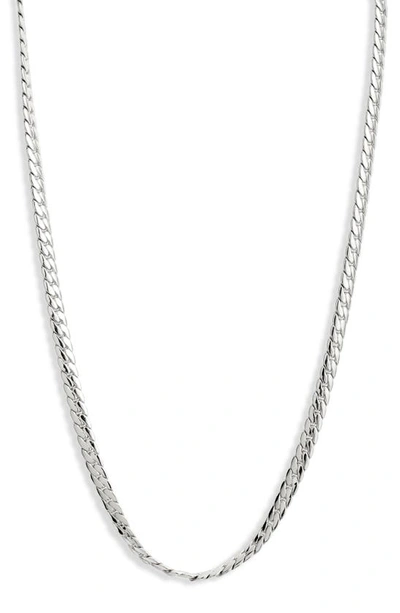 Jenny Bird Wallace Cuban Chain Necklace In High Polish Silver