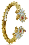 David Webb Kingdom Baby Frog Cuff Bracelet In Yellow Gold