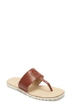 Etienne Aigner Palma Flip Flop In Whisky Leather