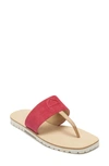 Etienne Aigner Women's Palma Leather Thong-toe Sandals In Pink Berry