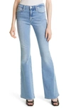 Frame Le High Waist Flare Jeans In Alemany Road