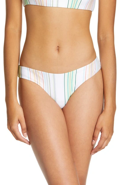 O'neill Matira Beach Stripe Bikini Bottoms In Multi Beach Stripe