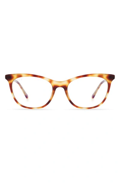 Diff Jade 51mm Cat Eye Optical Glasses In Solstice Tortoise/ Clear