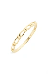 MADEWELL DELICATE COLLECTION DEMI FINE BONDED PAIR CHAIN RING,NA074
