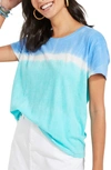 Vineyard Vines Tie Dye Surf T-shirt In Andros Blue