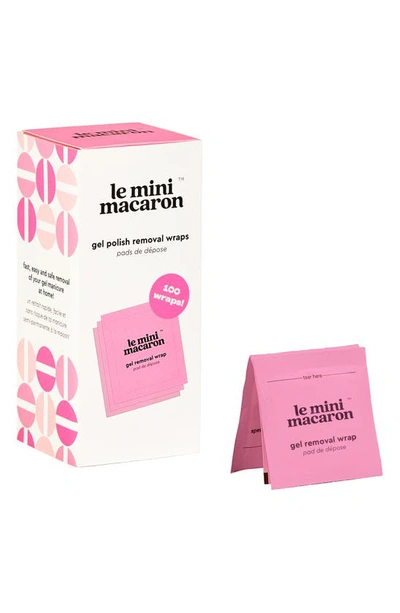 Le Mini Macaron Set Of 100 Gel Manicure Remover Pads In White
