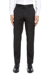 Hugo Boss Gibson Cyl Flat Front Solid Slim Fit Wool Dress Pants