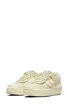 Nike Air Force 1 Shadow Leather Sneakers In Coconut Milk/ Sand/ Sail
