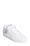 Adidas Originals Forum Panelled Low-top Leather Sneakers In White/ White/ White
