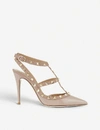 Valentino Rockstud 65 Patent Leather Pumps In Nude (nude)