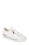 Paul Green Carly Low Top Sneaker In White Leather
