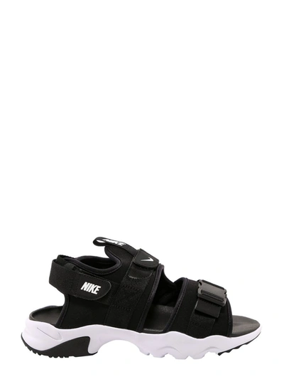 Nike Canyon Buckle Detail Sandals In Black