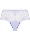 Id Sarrieri High-waisted Lace Briefs In Purple