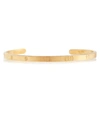 Maison Margiela Numerical Silver Slim Cuff In Gold