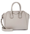 Givenchy Antigona Small Sugar Goatskin Satchel Bag In Grey