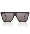 Loewe Mask Flat-brow Acetate Sunglasses In Black