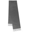 Max Mara Womens Grigio Medio Wsdalia Brand-embroidered Cashmere Scarf 1 Size In Grey