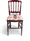 GUCCI FRANCESINA BEE-EMBROIDERED CHAIR