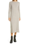 ALLUDE WOOL & CASHMERE LONG SLEEVE SWEATER DRESS,4062545380920