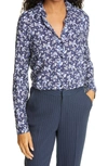 L AGENCE HOLLY FLORAL BUTTON-UP BLOUSE,888469356858