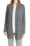 EILEEN FISHER SHAWL COLLAR ORGANIC COTTON JACKET,193481571678