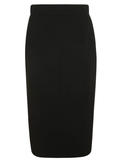 Max Mara Taglio Pencil Midi Jersey Skirt In Black