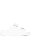 Alexander Mcqueen Hybrid Flatform Slide Sandals In Weiss