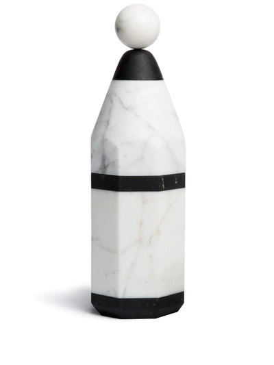 Editions Milano Cooler A Marble Bottle In Black, White