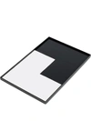 Serax Medium Geometric Tray In Schwarz