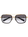 Balmain Gradient-frames Pilot Sunglasses In Gold