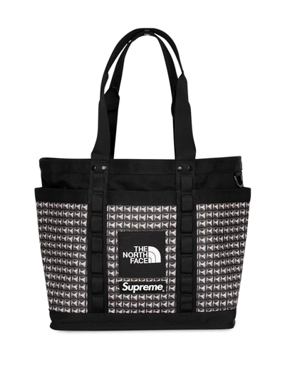 Supreme X The North Face Studded Explore Utility Tote Bag In Black