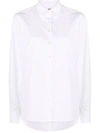 Totême High-low Hem Organic Cotton Shirt In White