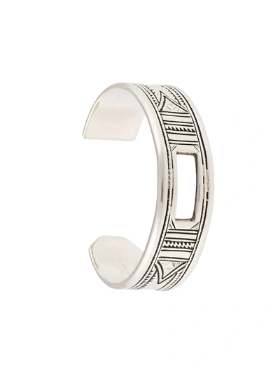 Pre-owned Hermes  Touareg Cuff In Silver