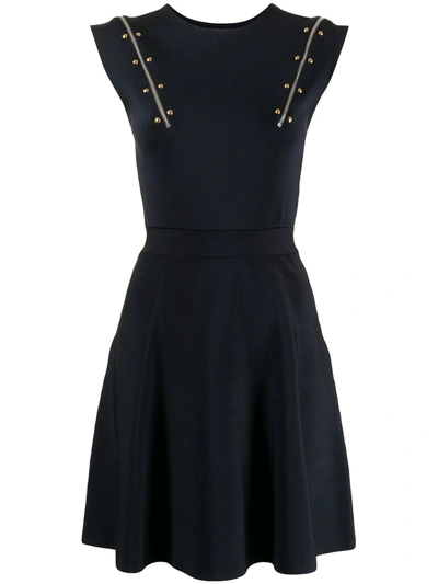 Pre-owned Louis Vuitton  Studded A-line Dress In Blue