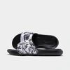 Nike Women's Victory One Print Slide Sandals From Finish Line In Black/black