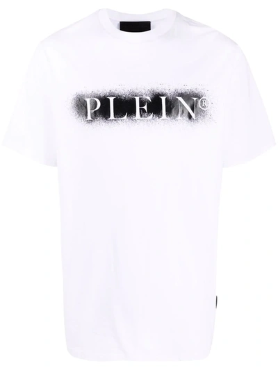 Philipp Plein Logo印花t恤 In White