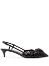 Valentino Garavani Woman Pumps Dark Brown Size 8 Soft Leather In Schwarz