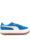 Puma Mayu Up Suede Sneakers In Blue