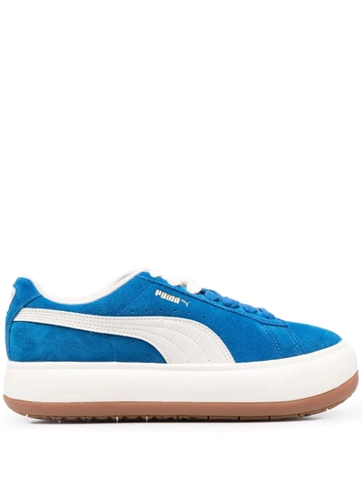 Puma Mayu Up Suede Sneakers In 蓝色