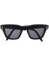 Akoni Columba Wayfarer-frame Sunglasses In Schwarz