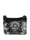 Supreme Bandana Messenger Bag In Schwarz