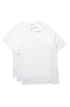 Nordstrom Rack Stretch Cotton Regular Fit V-neck Undershirt In White