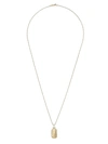 EÉRA 18KT YELLOW GOLD DIAMOND TAG NECKLACE