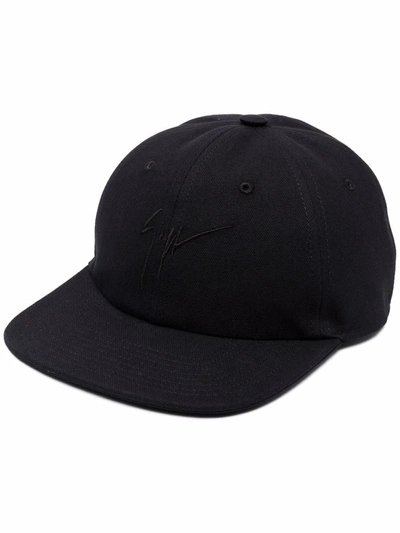 Giuseppe Zanotti Logo Embroidered Baseball Cap In Black