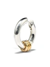 Spinelli Kilcollin 18k Yellow Gold And Sterling Silver Ursa Minor Hoop Earring In Silber