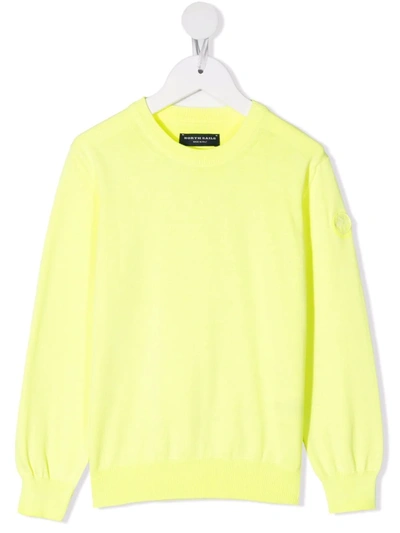 North Sails Crew-neck Knit Jumper In Gelb