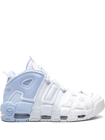Nike Air More Uptempo "sky Blue" Sneakers In Weiss