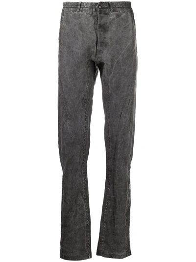 Isaac Sellam Experience Epicurien Linen Trousers In Grey